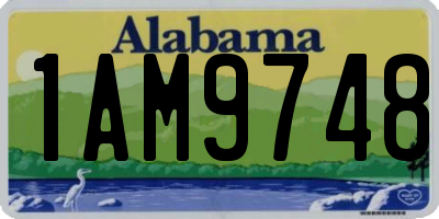 AL license plate 1AM9748