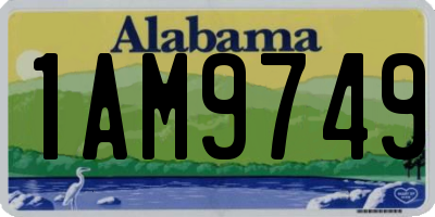AL license plate 1AM9749