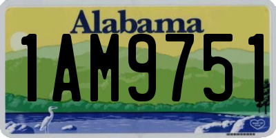 AL license plate 1AM9751
