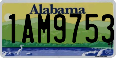 AL license plate 1AM9753