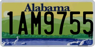 AL license plate 1AM9755