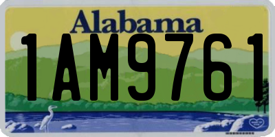 AL license plate 1AM9761