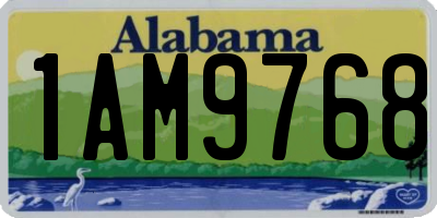 AL license plate 1AM9768