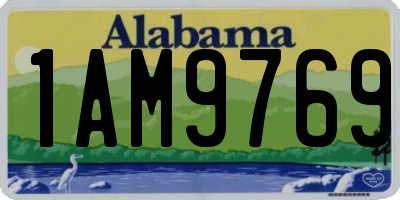 AL license plate 1AM9769