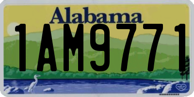 AL license plate 1AM9771