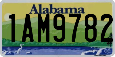 AL license plate 1AM9782