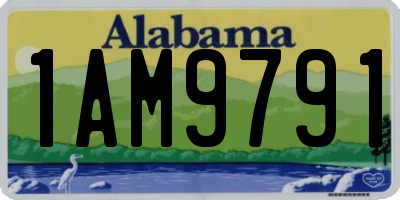 AL license plate 1AM9791