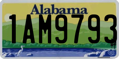 AL license plate 1AM9793