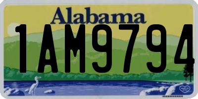 AL license plate 1AM9794