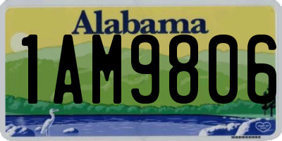 AL license plate 1AM9806