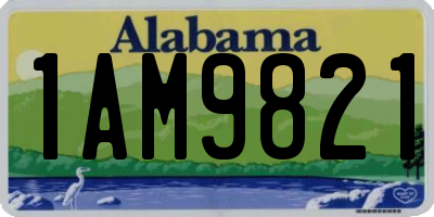 AL license plate 1AM9821