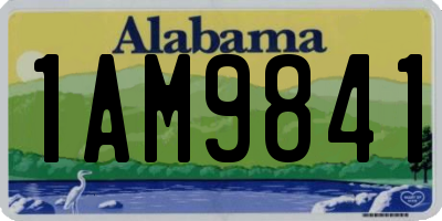 AL license plate 1AM9841