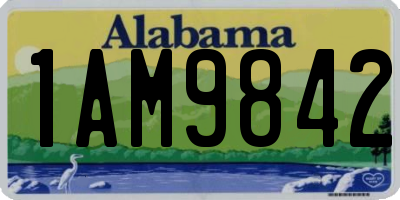 AL license plate 1AM9842
