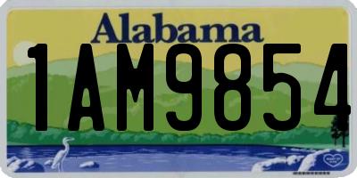 AL license plate 1AM9854