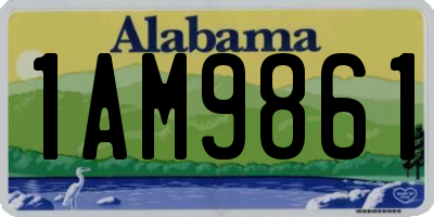 AL license plate 1AM9861