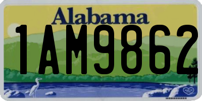 AL license plate 1AM9862