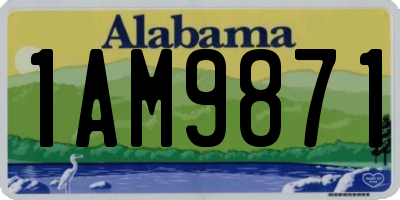 AL license plate 1AM9871