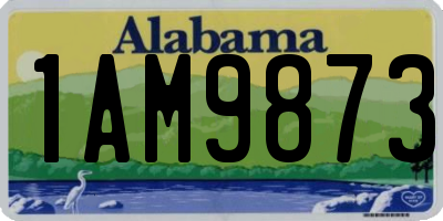 AL license plate 1AM9873