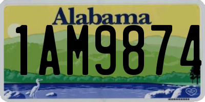 AL license plate 1AM9874
