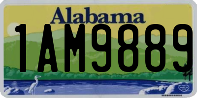 AL license plate 1AM9889