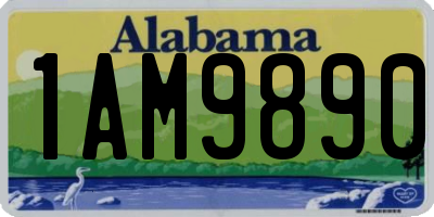 AL license plate 1AM9890
