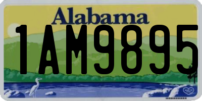 AL license plate 1AM9895
