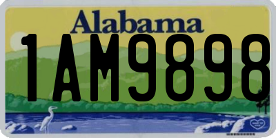 AL license plate 1AM9898