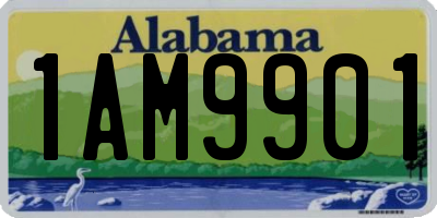 AL license plate 1AM9901