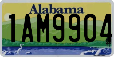 AL license plate 1AM9904
