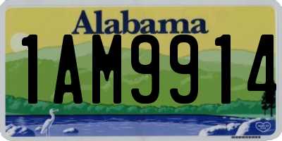 AL license plate 1AM9914