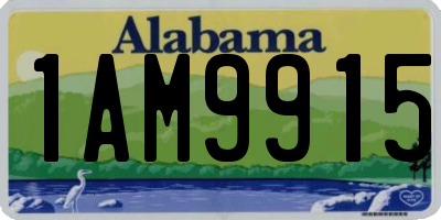 AL license plate 1AM9915