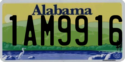 AL license plate 1AM9916