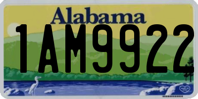 AL license plate 1AM9922