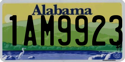 AL license plate 1AM9923