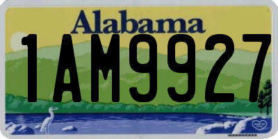 AL license plate 1AM9927