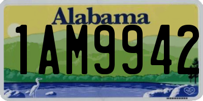 AL license plate 1AM9942