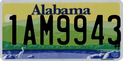 AL license plate 1AM9943