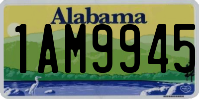 AL license plate 1AM9945