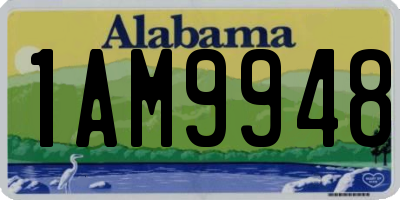 AL license plate 1AM9948