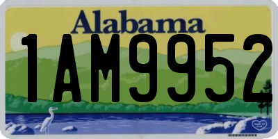 AL license plate 1AM9952