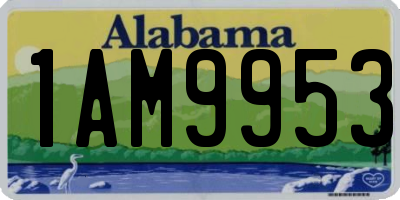 AL license plate 1AM9953