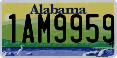 AL license plate 1AM9959