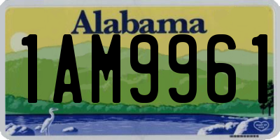 AL license plate 1AM9961