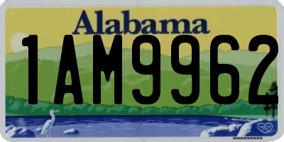 AL license plate 1AM9962