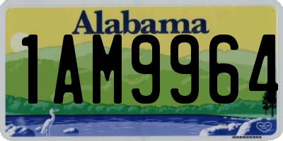 AL license plate 1AM9964