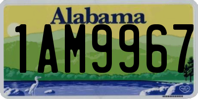 AL license plate 1AM9967