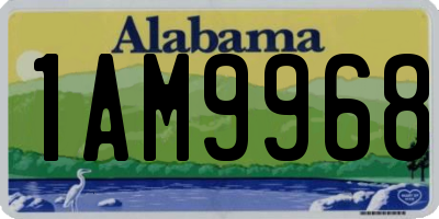 AL license plate 1AM9968