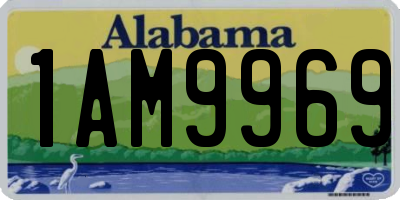 AL license plate 1AM9969