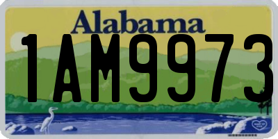 AL license plate 1AM9973