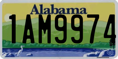AL license plate 1AM9974